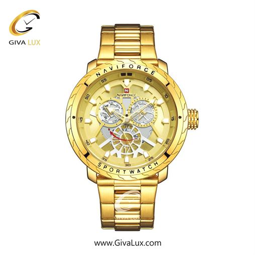 ساعت مچی مردانه بند استیل ناوی فورس (نیوی فورس)  NF9158 CE/CE G G.jpg